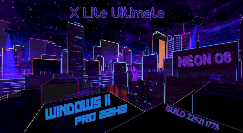 Windows 11 22H2 Pro Lite Ultimate Neon